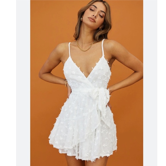 Selfie Leslie Sheri Embellished Chiffon Dress - Picture 2 of 6